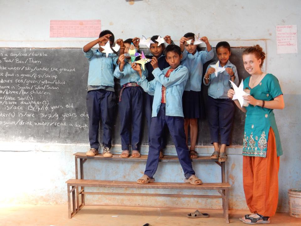 sterren knutselen in Nepal
